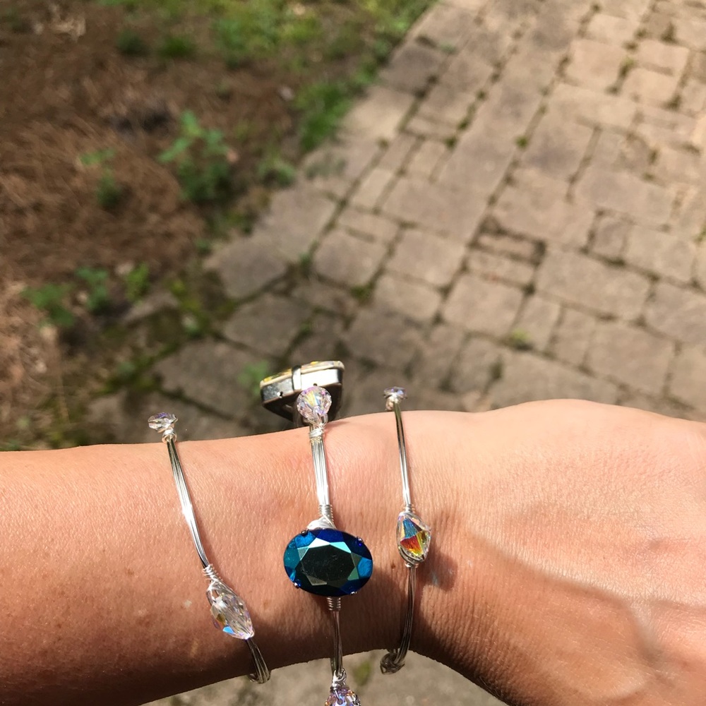 Swarovski Stack Bangle Set - Picture 2 of 2